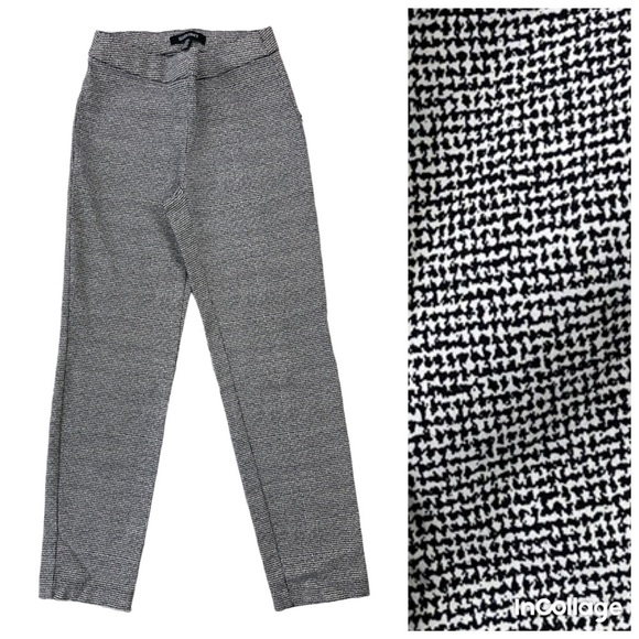 Ellen Tracy Woman’s Black & White print Skinny Stretch Pull On Pants size S - Picture 1 of 9